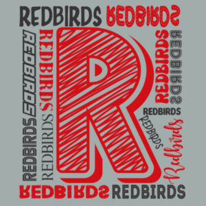 Mayo Redbirds Girls Basketball Design 2 on a - Fan Favorite Tee Design