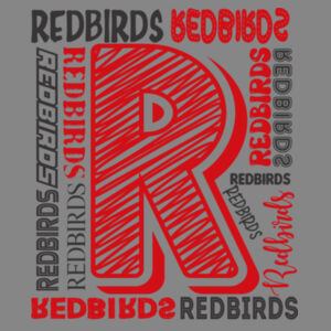 Mayo Redbirds Girls Basketball Design 2 on a - Adult CVC Long Sleeve Tee Design