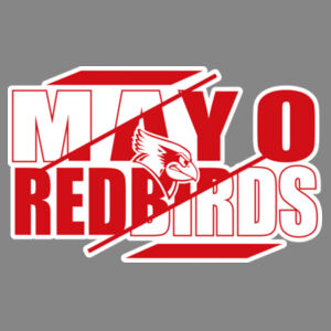 Mayo Redbirds Girls Basketball Design 3 on a - Adult CVC Long Sleeve Tee Design