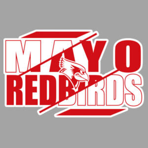Mayo Redbirds Girls Basketball Design 3 on a - Men's Blended T-Shirt Design
