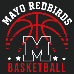 Team Shirt - Mayo Redbirds Girls Basketball on a - Youth PosiCharge ® Competitor Tee Design