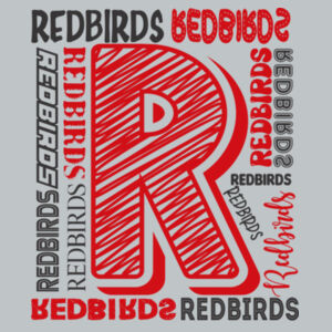Mayo Redbirds Girls Basketball Design 2 on a  - Youth V.I.T. Fleece Crew Design