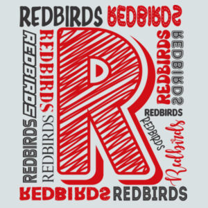 Mayo Redbirds Girls Basketball Design 2 on a  - Youth Perfect Tri ® Long Sleeve Tee Design