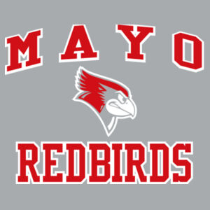 Mayo Redbirds Girls Basketball Design 4 on a - Youth Core Fleece Crewneck Sweatshirt Design