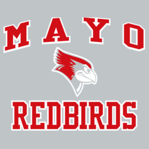 Mayo Redbirds Girls Basketball Design 4 on a - Youth V.I.T. Fleece Crew Design