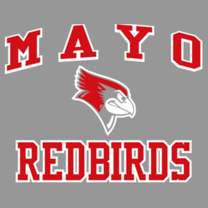 Mayo Redbirds Girls Basketball Design 4 on a - Youth Perfect Tri ® Long Sleeve Tee Design