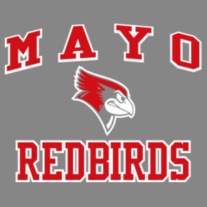Mayo Redbirds Girls Basketball Design 4 on a - Adult CVC Long Sleeve Tee Design