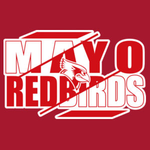 Mayo Redbirds Girls Basketball Design 3 on a - Pocket Cinch Pack Design