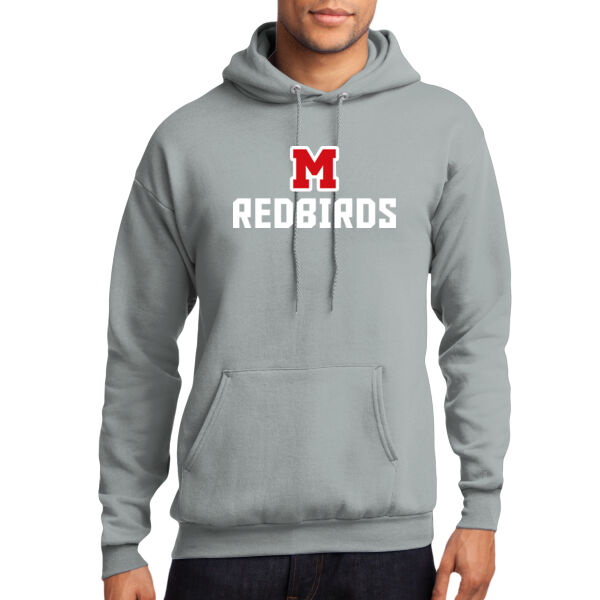 Mayo Redbirds Girls Basketball Design 1 on a - Core Fleece Pullover Hooded Sweatshirt Thumbnail