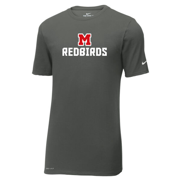 Mayo Redbirds Girls Basketball Design 1 on a - Dri FIT Cotton/Poly Tee Thumbnail