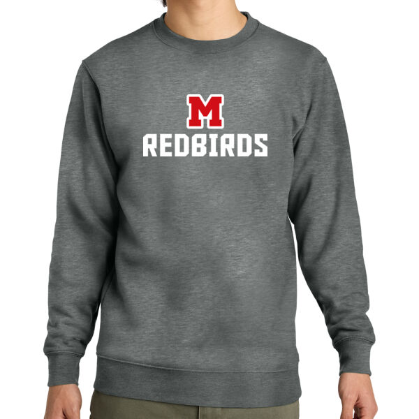 Mayo Redbirds Girls Basketball Design 1 on a - V.I.T. Fleece Crew Thumbnail