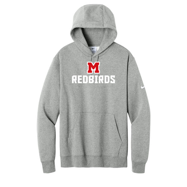Mayo Redbirds Girls Basketball Design 1 on a - Club Fleece Sleeve Swoosh Pullover Hoodie Thumbnail