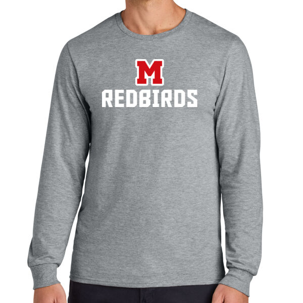 Mayo Redbirds Girls Basketball Design 1 on a - Classics Unisex Cotton Long Sleeve T Shirt Thumbnail
