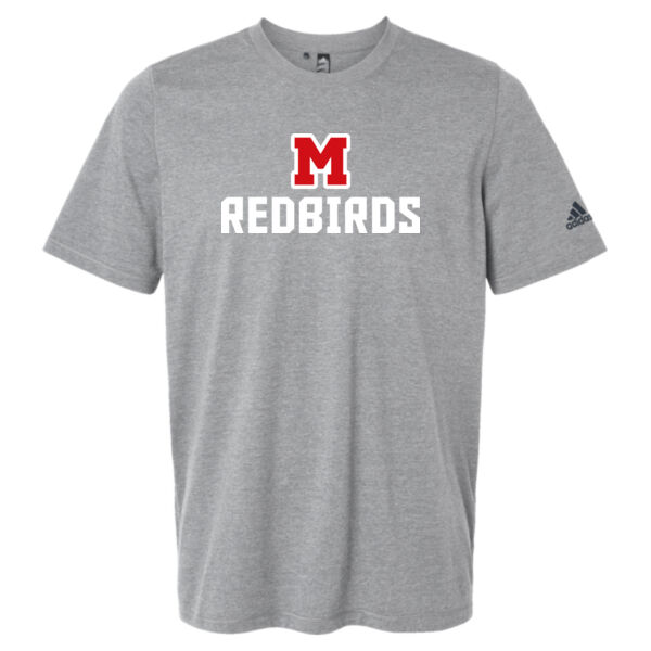 Mayo Redbirds Girls Basketball Design 1 on a - Men's Blended T-Shirt Thumbnail