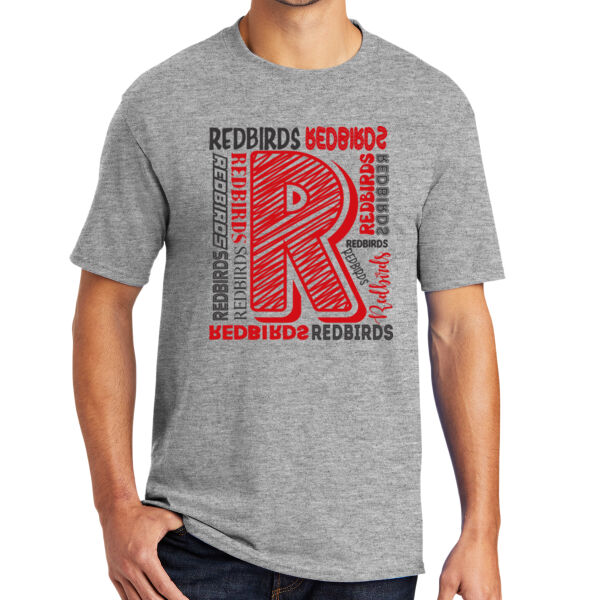 Mayo Redbirds Girls Basketball Design 2 on a - 50/50 Core Blend Tee Thumbnail