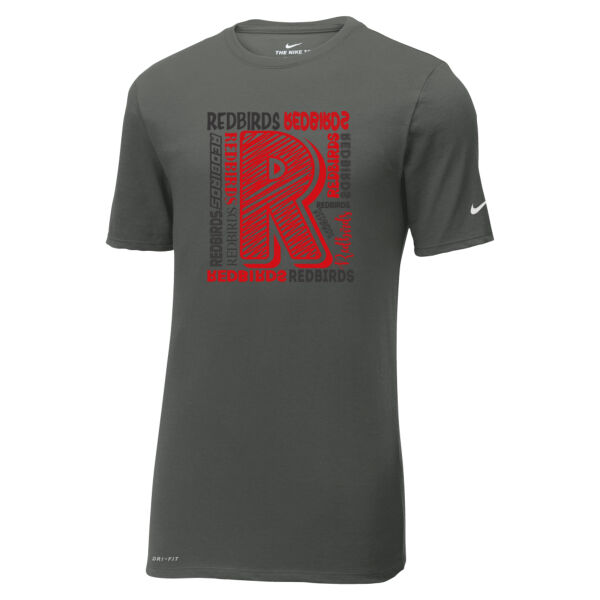 Mayo Redbirds Girls Basketball Design 2 on a - Dri FIT Cotton/Poly Tee Thumbnail