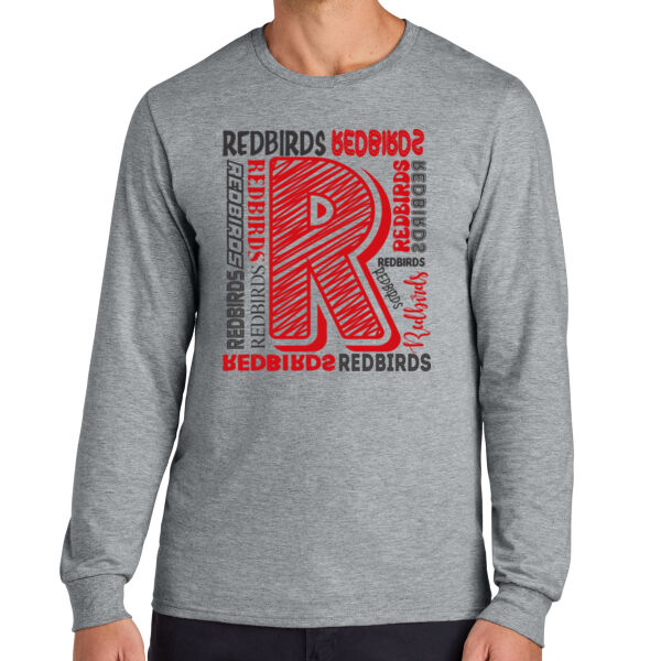 Mayo Redbirds Girls Basketball Design 2 on a - Classics Unisex Cotton Long Sleeve T Shirt Thumbnail