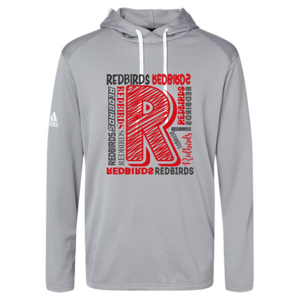Mayo Redbirds Girls Basketball Design 2 on a - Men's Textured Mixed Media Midweight Hooded Sweatshirt Thumbnail