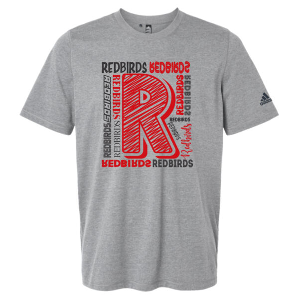 Mayo Redbirds Girls Basketball Design 2 on a - Men's Blended T-Shirt Thumbnail