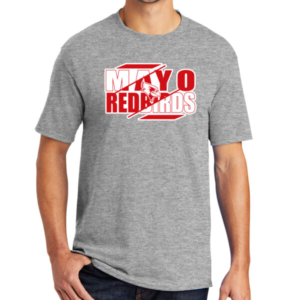Mayo Redbirds Girls Basketball Design 3 on a - 50/50 Core Blend Tee Thumbnail
