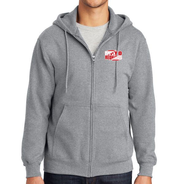 Mayo Redbirds Girls Basketball Design 3 on a - Essential Fleece Full Zip Hooded Sweatshirt Thumbnail