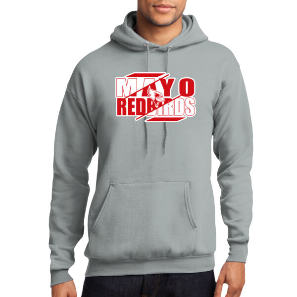 Mayo Redbirds Girls Basketball Design 3 on a - Core Fleece Pullover Hooded Sweatshirt Thumbnail