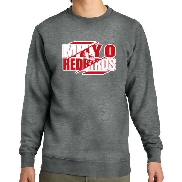 Mayo Redbirds Girls Basketball Design 3 on a - V.I.T. Fleece Crew Thumbnail