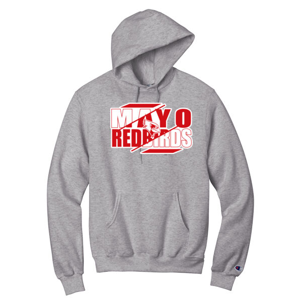 Mayo Redbirds Girls Basketball Design 3 on a - Powerblend ® Pullover Hoodie Thumbnail