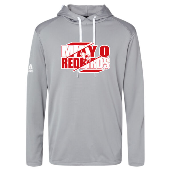 Mayo Redbirds Girls Basketball Design 3 on a - Men's Textured Mixed Media Midweight Hooded Sweatshirt Thumbnail