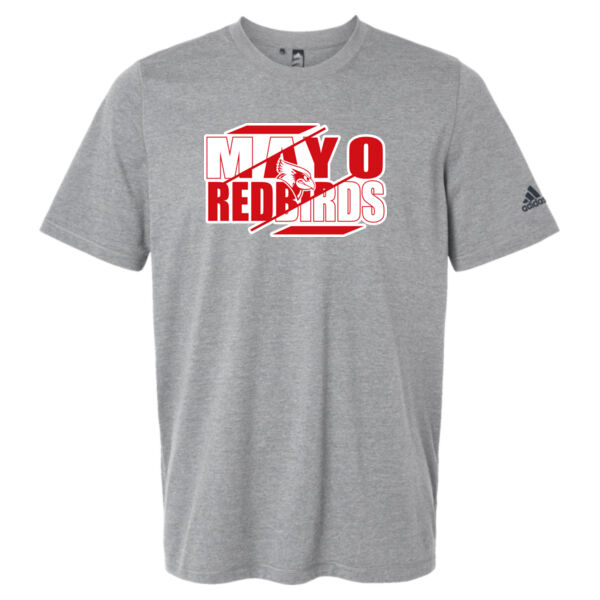 Mayo Redbirds Girls Basketball Design 3 on a - Men's Blended T-Shirt Thumbnail