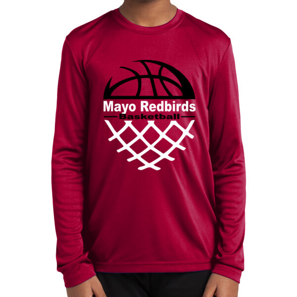 Shooting Shirt with Name & Number on Back - Youth Long Sleeve PosiCharge ® Competitor Tee Thumbnail