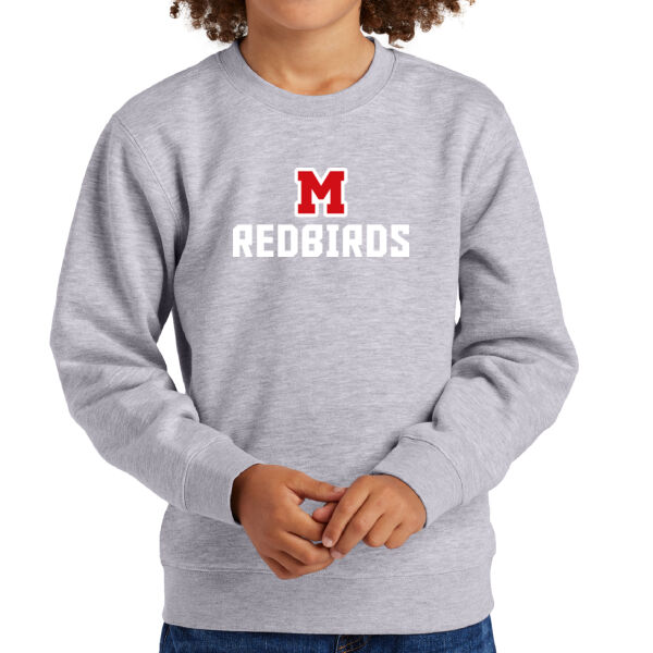 Mayo Redbirds Girls Basketball Design 1 on a - Youth V.I.T. Fleece Crew Thumbnail
