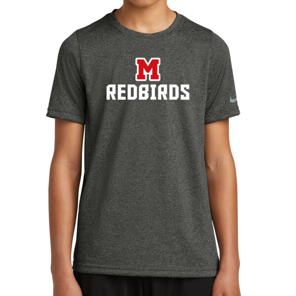 Mayo Redbirds Girls Basketball Design 1 on a - Youth Swoosh Sleeve rLegend Tee Thumbnail