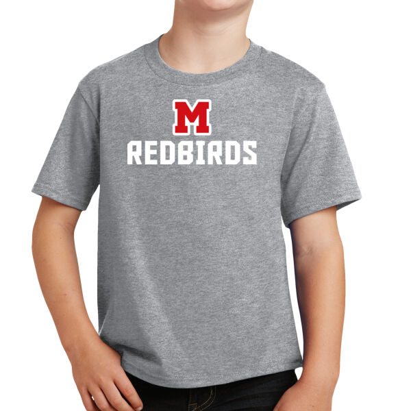 Mayo Redbirds Girls Basketball Design 1 on a - Youth Fan Favorite Tee Thumbnail
