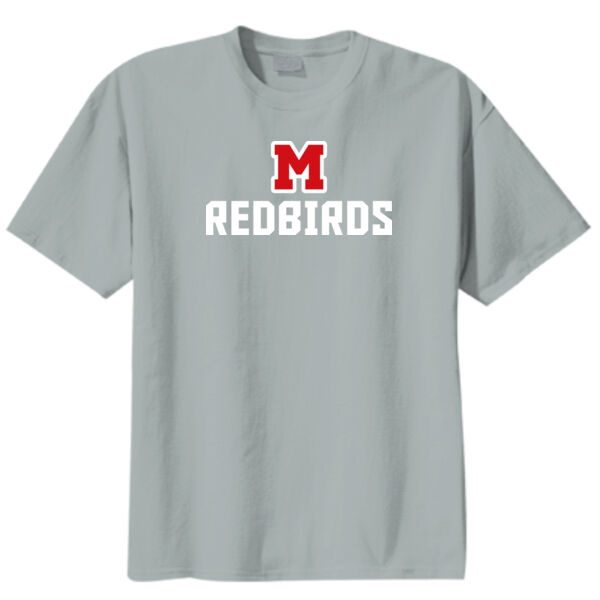 Mayo Redbirds Girls Basketball Design 1 on a - 50/50 Youth Core Blend Tee Thumbnail