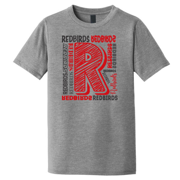 Mayo Redbirds Girls Basketball Design 2 on a  - Youth Perfect Tri ® Tee Thumbnail