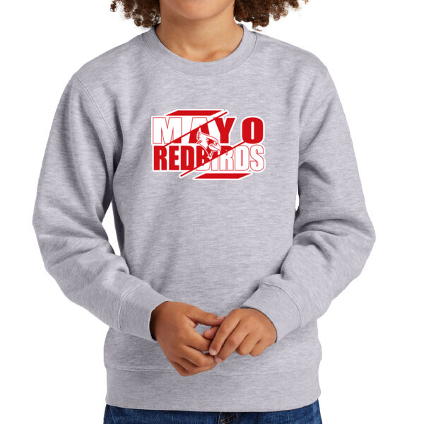 Mayo Redbirds Girls Basketball Design 3 on a - Youth V.I.T. Fleece Crew Thumbnail