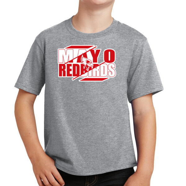 Mayo Redbirds Girls Basketball Design 3 on a - Youth Fan Favorite Tee Thumbnail