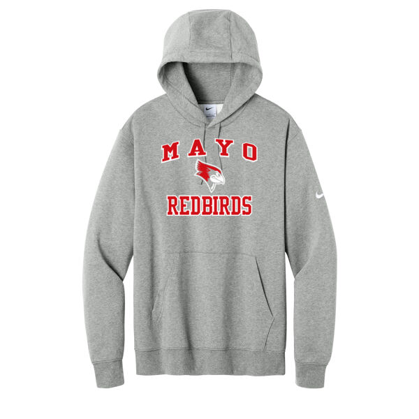 Mayo Redbirds Girls Basketball Design 4 on a - Club Fleece Sleeve Swoosh Pullover Hoodie Thumbnail