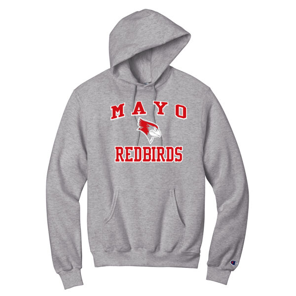 Mayo Redbirds Girls Basketball Design 4 on a - Powerblend ® Pullover Hoodie Thumbnail