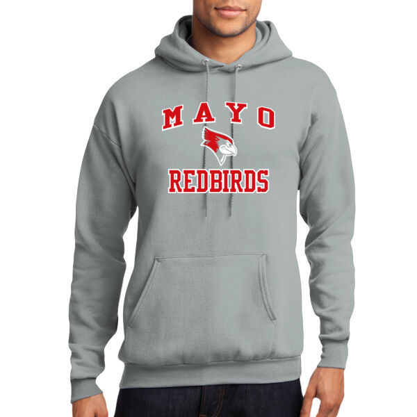 Mayo Redbirds Girls Basketball Design 4 on a - Core Fleece Pullover Hooded Sweatshirt Thumbnail