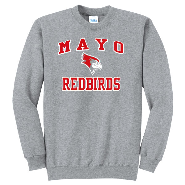 Mayo Redbirds Girls Basketball Design 4 on a - Core Fleece Crewneck Sweatshirt Thumbnail