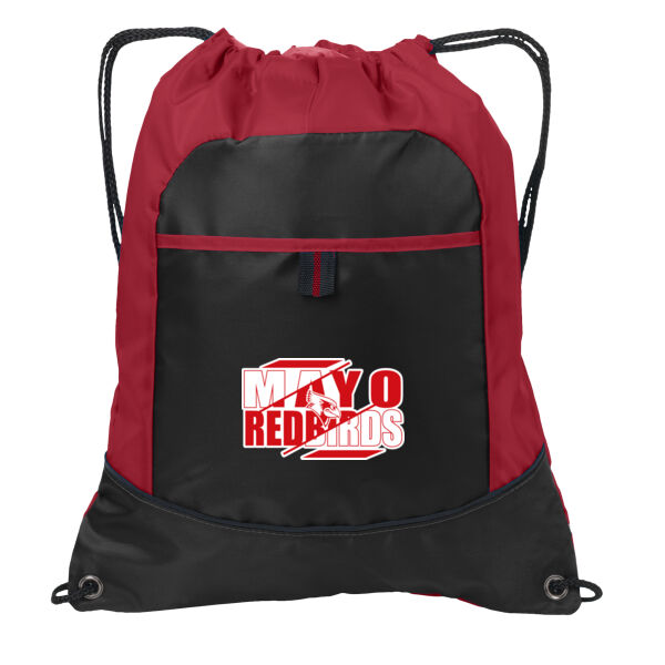 Mayo Redbirds Girls Basketball Design 3 on a - Pocket Cinch Pack Thumbnail